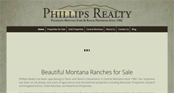 Desktop Screenshot of phillips-realty.com